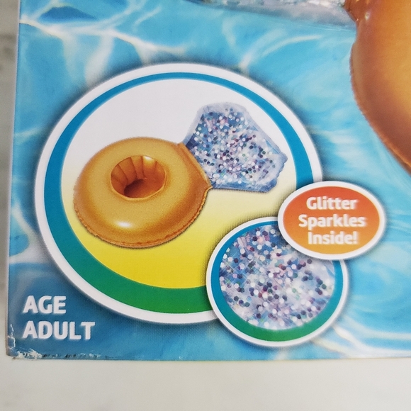 Play Day Inflatable Glitter Beverage Holder Set - Picture 4 of 11